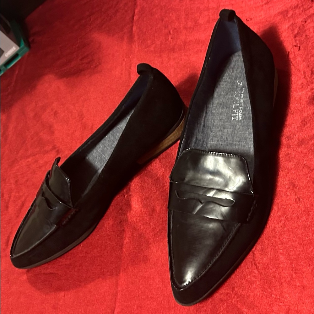 Loafers Dr. Scholls  Leather Slip-On Pointed Toe-nice-memory foam cool fit